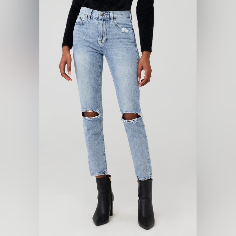 Pistola Jeans‎ Revolve Nico Swell Distressed Light Wash Denim Size 27 NWT
